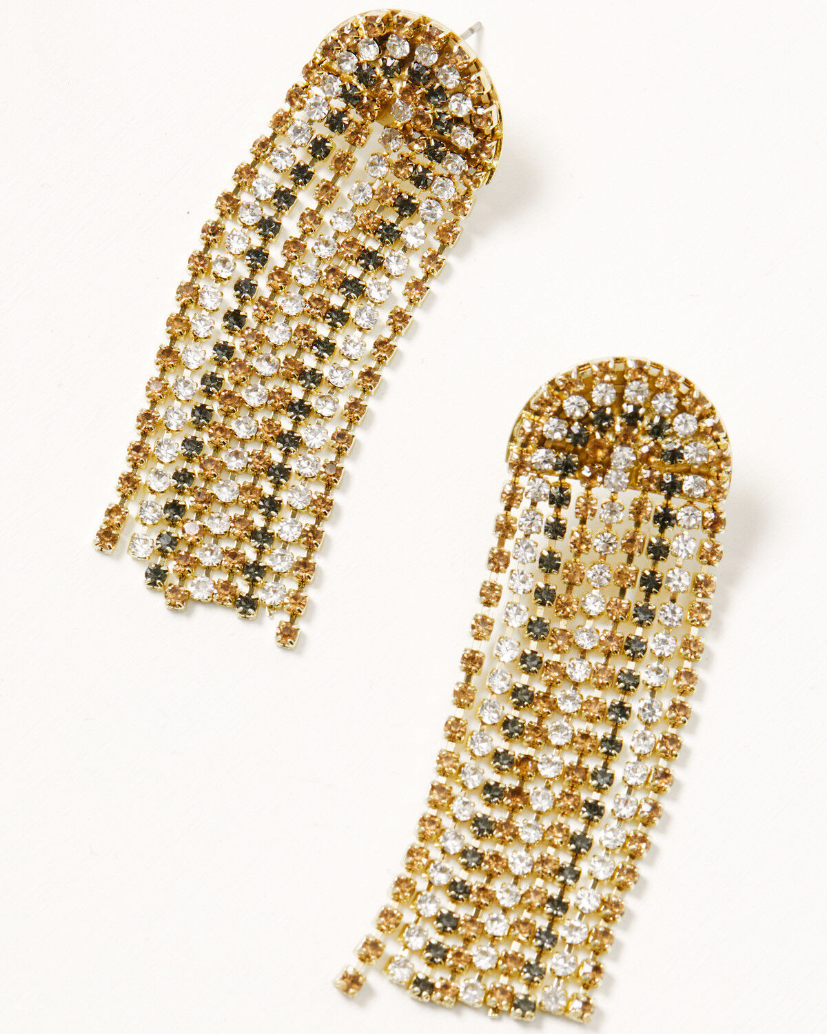Image #1 - Ink + Alloy Women's Clara Waterfall Fringe Earrings, Multi, hi-res