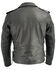 Milwaukee Leather Men's Classic Side Lace Concealed Carry Motorcycle Jacket, Black, hi-res