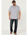 Image #2 - Brothers and Sons Men's Solid Slub Short Sleeve Polo Shirt , Light Grey, hi-res