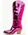 Image #3 - Dingo Women's Sequin Dance Hall Queen Tall Western Boots - Snip Toe , Fuchsia, hi-res