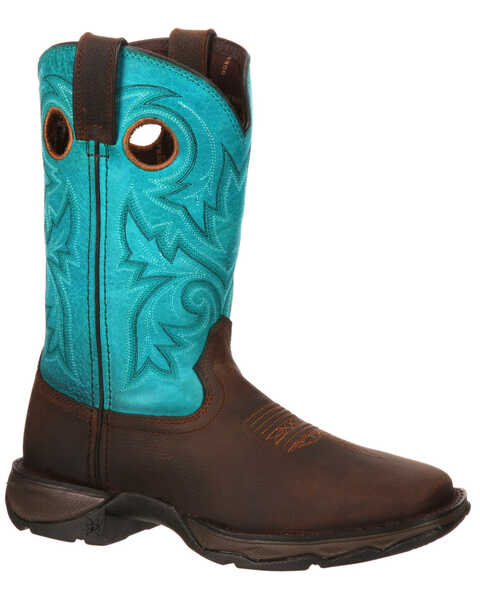 Durango Women's Rebel Western Work Boots - Steel Toe, Brown, hi-res