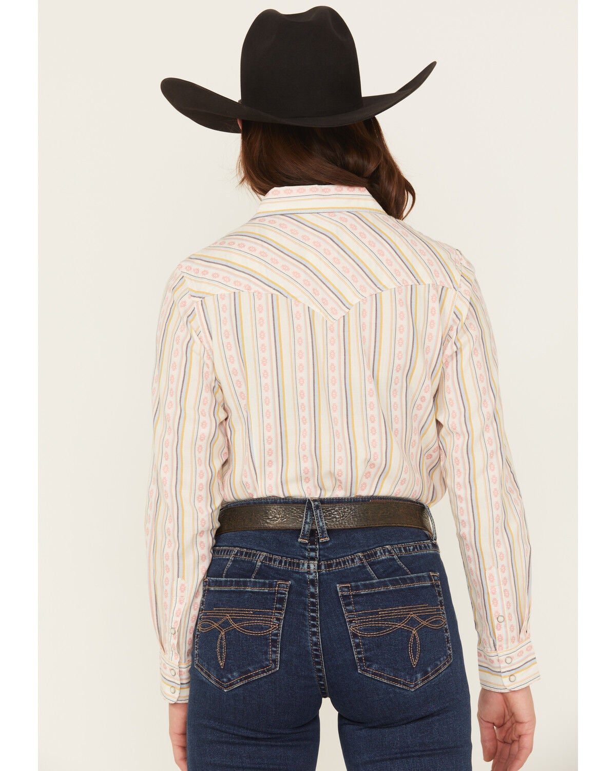 Image #4 - Ariat Women's Alyssa Wallpaper Print Long Sleeve Snap Western Shirt, Multi, hi-res