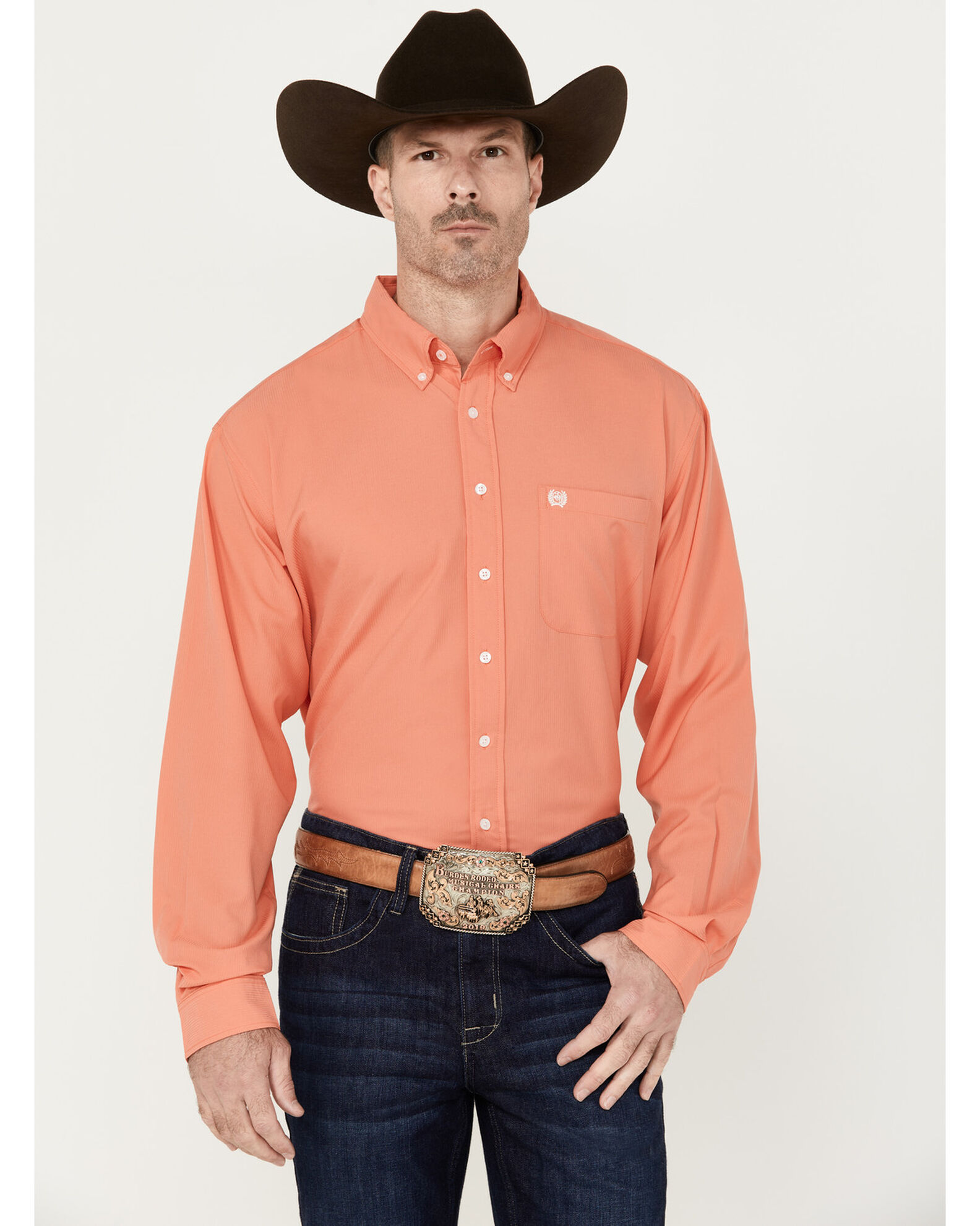Cinch Men s Solid Long Sleeve ARENAFLEX Button Down Western Shirt Sheplers
