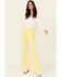 Rolla's Women's Eastcoast High Rise Flare Leg Jeans, Yellow, hi-res