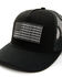 Image #2 - Dri-Duck Men's Retro Rope Americana Mesh Back Cap, Black, hi-res