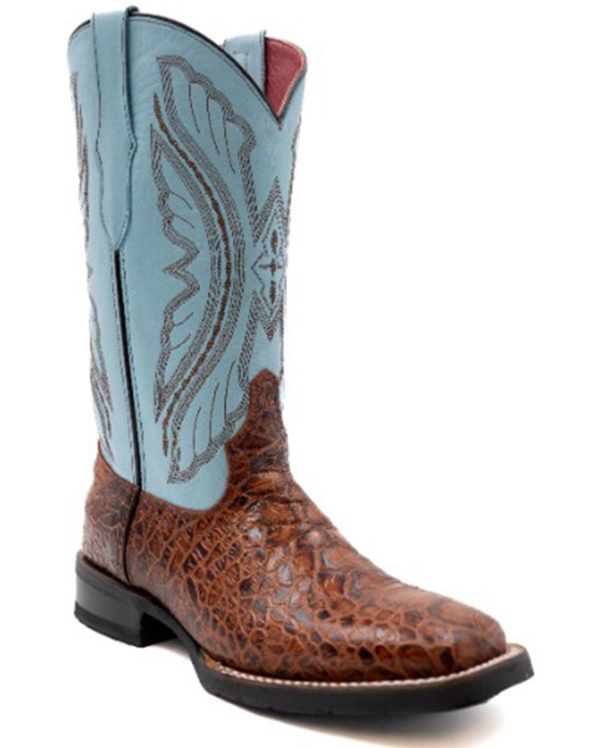 Ferrini Women's Kai Western Boots - Broad Square Toe, Brown, hi-res