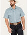 Image #1 - Wrangler Men's Wrinkle Resist Plaid Print Short Sleeve Pearl Snap Western Shirt, Green, hi-res