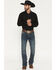 Image #1 - Rock & Roll Denim Men's Dark Wash Pistol Bootcut Reflex Stretch Denim Jeans, Dark Wash, hi-res