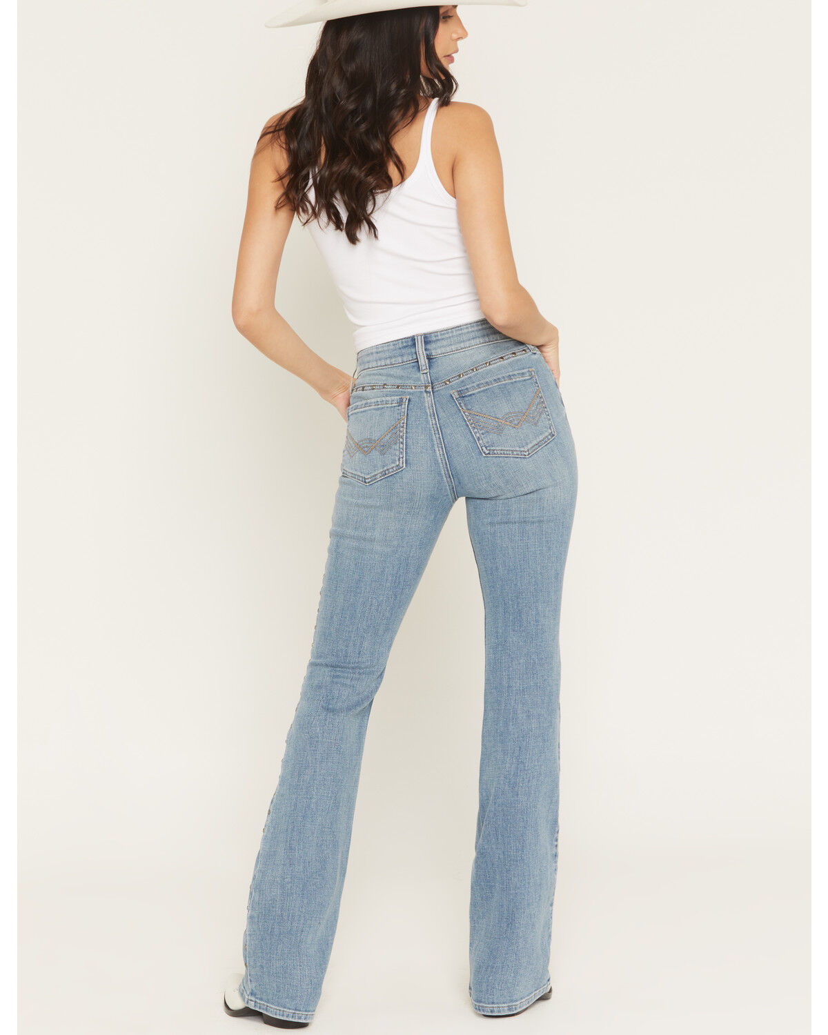 Image #3 - Idyllwind Women's Popla Medium Wash Legend High Rise Bootcut Stretch Denim Jeans, Medium Wash, hi-res