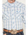 Image #3 - Cowboy Hardware Men's Plaid Print Long Sleeve Western Pearl Snap Shirt, White, hi-res