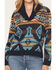 Image #3 - Shyanne Women's Southwestern Print Knit Sweater, Indigo, hi-res
