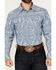 Image #3 - Cody James Men's Badlands Southwestern Print Long Sleeve Snap Western Shirt, Navy, hi-res