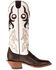 Image #2 - Hondo Boots Men's Spanish Shoulder Western Boots - Square Toe, Chocolate, hi-res