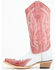 Image #3 - Corral Women's Wingtip Overlay Western Boots - Snip Toe , Pink, hi-res