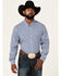 Image #1 - RANK 45® Men's Compete Geo Print Long Sleeve Button Down Western Shirt , Multi, hi-res