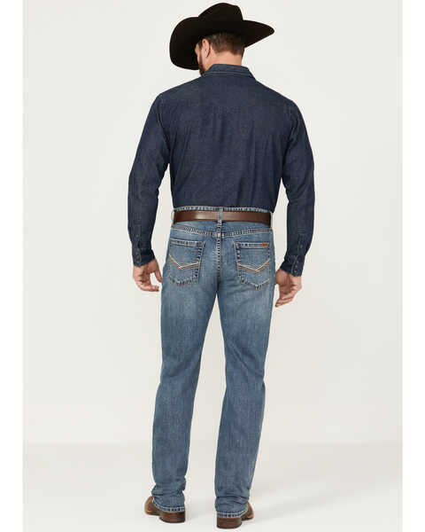 Image #3 - Rock & Roll Denim Men's Double Barrel Medium Vintage Wash Stackable Bootcut Stretch Denim Jeans, Medium Wash, hi-res