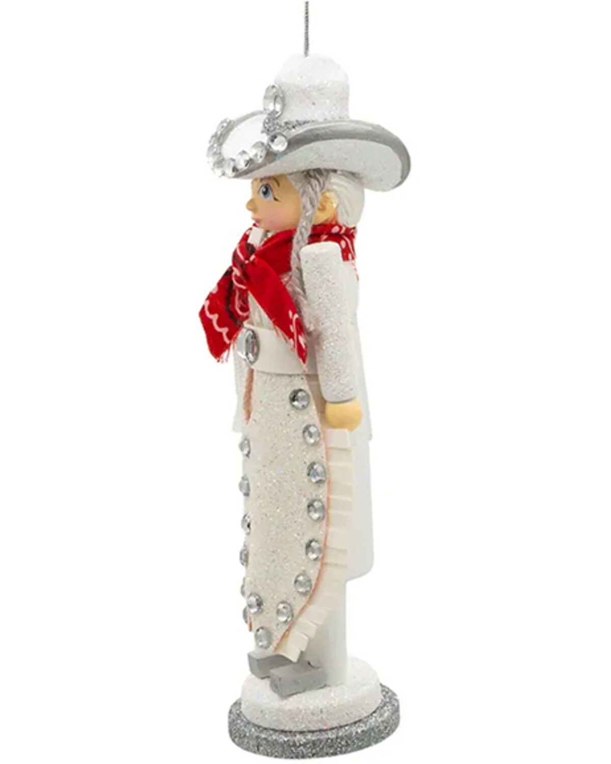 Image #4 - Kurt Adler Hollywood Rhinestone Cowgirl Nutcracker Ornament, Multi, hi-res