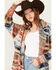Image #2 - Room 34 Women's Striped Duster Cardigan, Multi, hi-res