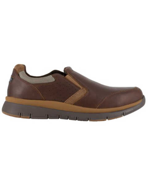 Image #2 - Rockport Men's Slip-On Casual Work Shoes - Steel Toe, Black, hi-res