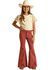 Image #1 - Rock & Roll Denim Girls' High Rise Extra Stretch Bell Bottom Jeans, Rust Copper, hi-res