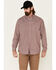 Image #1 - Ariat Men's FR Plaid Print Long Sleeve Work Shirt - Big & Tall, Wine, hi-res