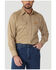 Image #1 - Wrangler Men's FR Long Sleeve Snap Western Work Shirt, Beige, hi-res