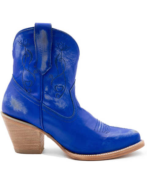 Image #2 - Ferrini Women's Pixie Western Boots - Pointed Toe, Blue, hi-res