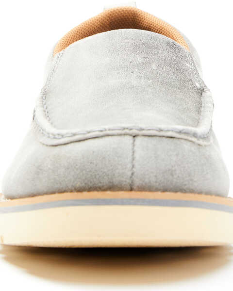 Image #4 - Wrangler Footwear Men's Casual Wedge Shoes - Moc Toe, Dark Grey, hi-res