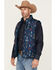 Image #2 - RANK 45&reg; Men's Men's Spaced Geo Print Reversible Puffer Vest, Dark Teal, hi-res