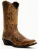Image #1 - Laredo Men's 12" Fancy Stitch Western Boots - Snip Toe , Tan, hi-res
