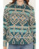 Image #3 - Shyanne Women's Southwestern Snap Blanket Shacket, Turquoise, hi-res