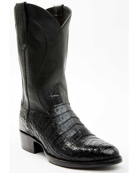 Cody James Black 1978 Men's Chapman Exotic Caiman Belly Western Boots - Medium Toe , Black, hi-res