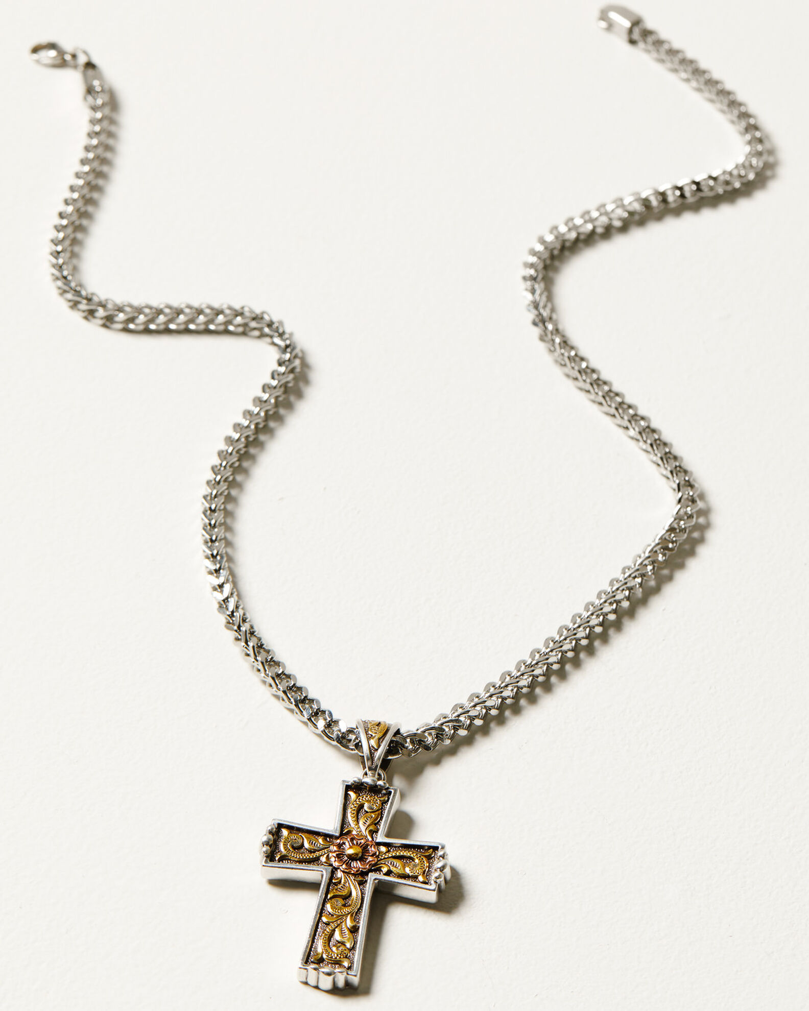 M F Western Men s Twister Antique Cross Necklace Sheplers