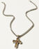 Image #1 - M & F Western Men's Twister Antique Cross Necklace, Silver, hi-res