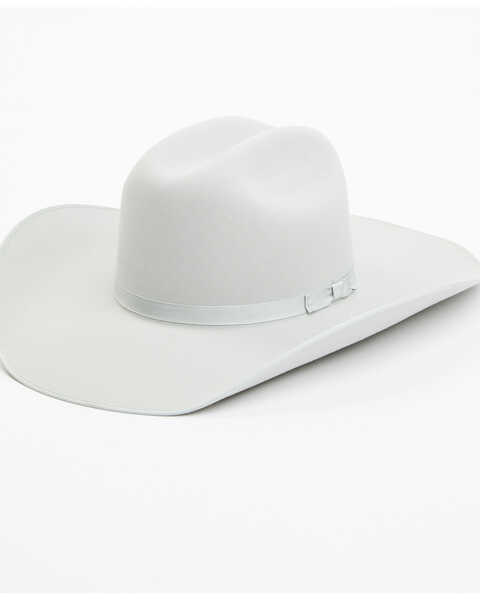 Serratelli 6X Cattleman Fur Felt Western Hat , Light Grey, hi-res