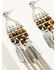 Image #2 - Shyanne Women's Juniper Sky Tigers Eye Chandelier Earrings, Brown, hi-res
