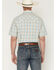 Image #4 - Wrangler Retro Men's Plaid Print Short Sleeve Snap Western Shirt, Tan, hi-res