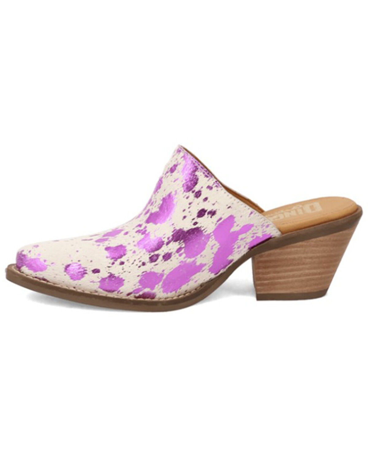 Image #3 - Dingo Women's Cash Cow Mules, Fuchsia, hi-res