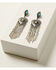 Image #1 - Shyanne Women's Heart Fringe Earrings, Turquoise, hi-res