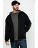 Image #1 - Ariat Men's Rebar All-Weather Full Zip Work Hooded Sweatshirt - Big & Tall, Black, hi-res
