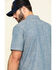 Image #5 - Hawx Men's Rancho Chambray Solid Short Sleeve Work Shirt, Blue, hi-res
