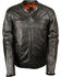 Image #1 - Milwaukee Leather Men's Black Quilted Pattern Scooter Jacket - Big 5X, Black, hi-res