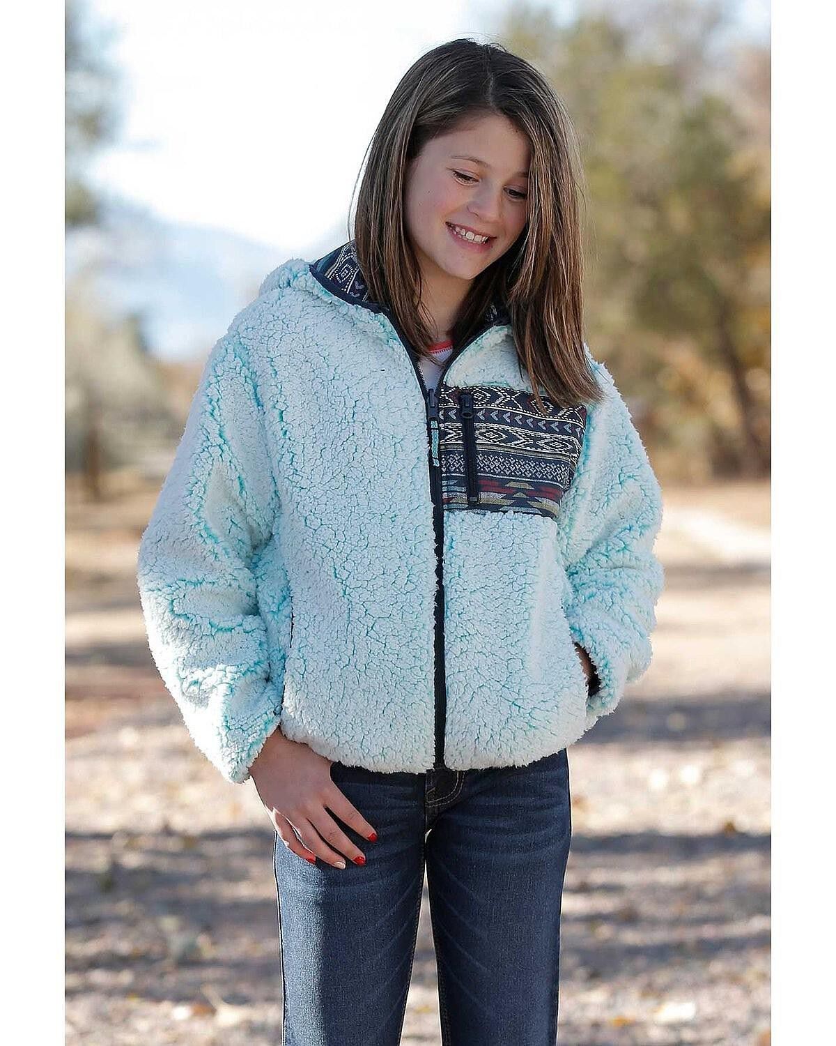 reversible sherpa cardigan