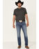 Cody James Men's Bronco Medium Wash Stackable Straight Stretch Jeans, Blue, hi-res