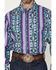 Image #3 - Wrangler Men's Checotah Southwestern Print Long Sleeve Snap Western Shirt, Purple, hi-res