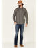 Pendleton Men's Solid Beach Shack Long Sleeve Button Down Western Shirt , Charcoal, hi-res