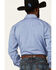 Image #4 - Rough Stock By Panhandle Men's Dobby Long Sleeve Snap Western Shirt , Blue, hi-res