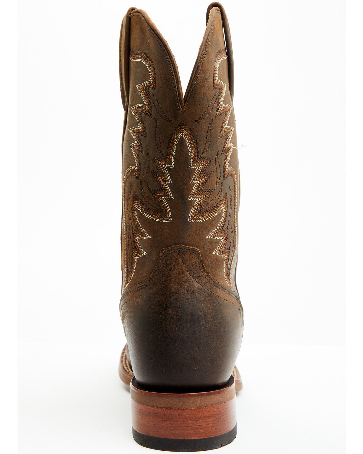 Image #5 - El Dorado Men's Bay Western Boots - Broad Square Toe, Brown, hi-res
