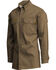 Lapco Men's Solid Khaki FR Long Sleeve Uniform Work Shirt , Beige/khaki, hi-res