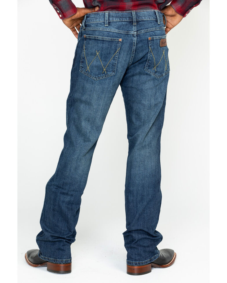 Wrangler Retro Men's Hale Relaxed Boot Cut Jeans, Blue, hi-res